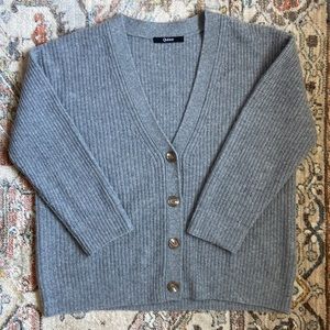 Quince Cashmere Boyfriend Cardigan